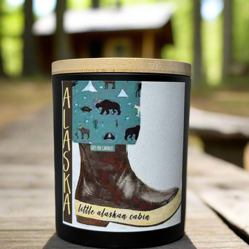 LITTLE ALASKAN CABIN WATER BOOT CANDLE