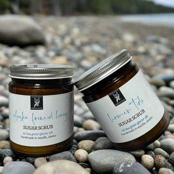 ALASKA SUGAR SCRUBS with our 𝒆𝒙𝒄𝒍𝒖𝒔𝒊𝒗𝒆 ALASKA GLACIER SILT