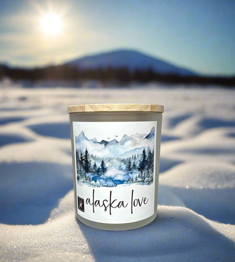 ALASKA LOVE COCONUT WAX CANDLE