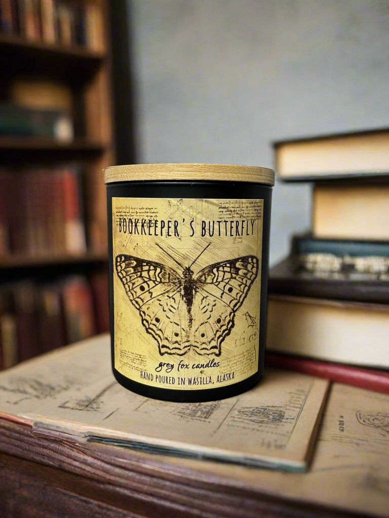 BOOKKEEPER'S BUTTERFLY COCONUT WAX CANDLE