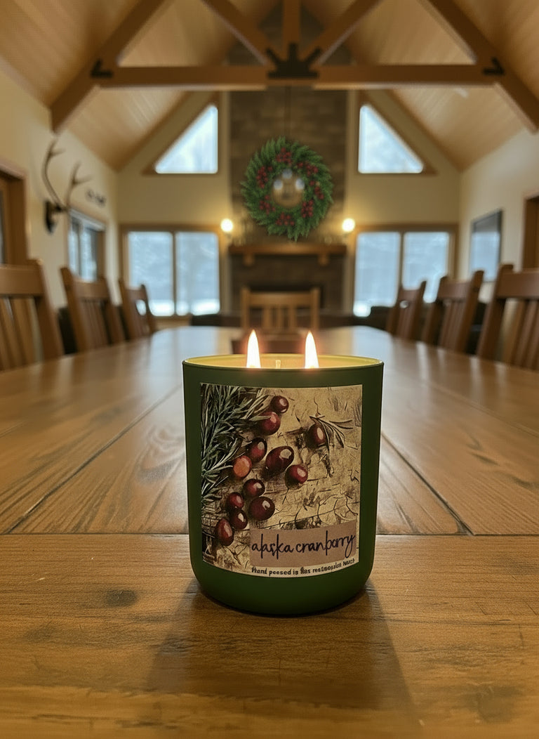 ALASKA CRANBERRY COCONUT WAX CANDLE