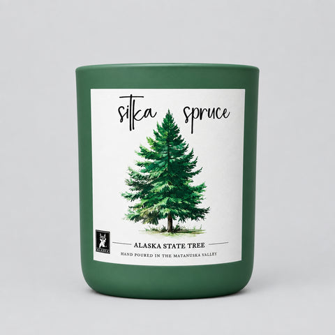 SITKA SPRUCE ALASKA STATE TREE COCONUT WAX CANDLE