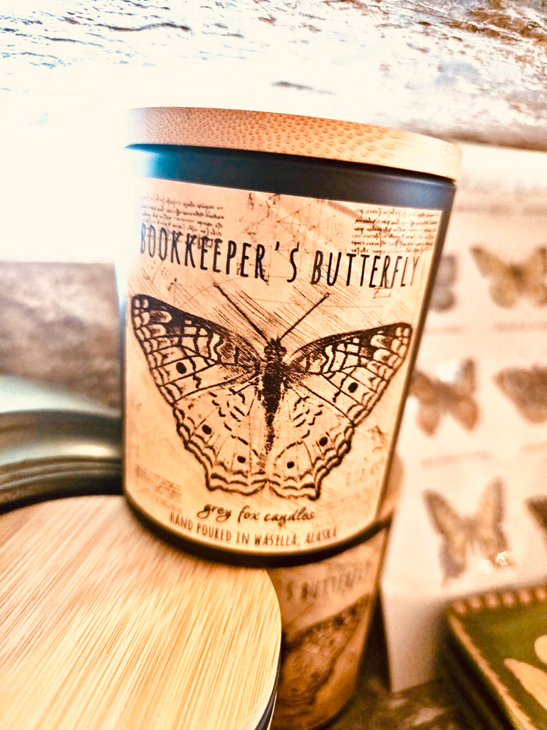 BOOKKEEPER'S BUTTERFLY COCONUT WAX CANDLE