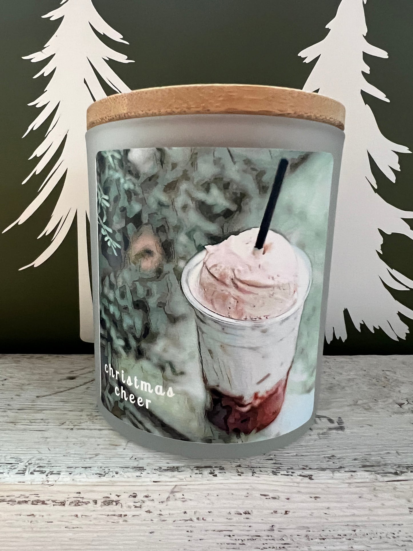 christmas cheer coconut wax candle