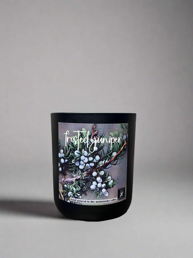 FROSTED JUNIPER COCONUT WAX CANDLE