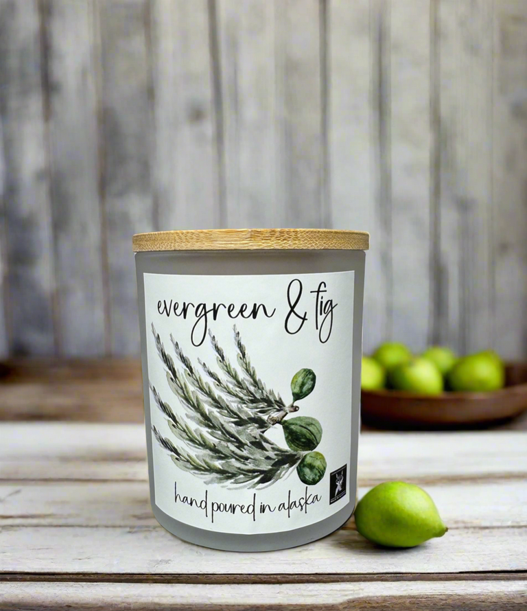 EVERGREEN & FIG COCONUT WAX CANDLE