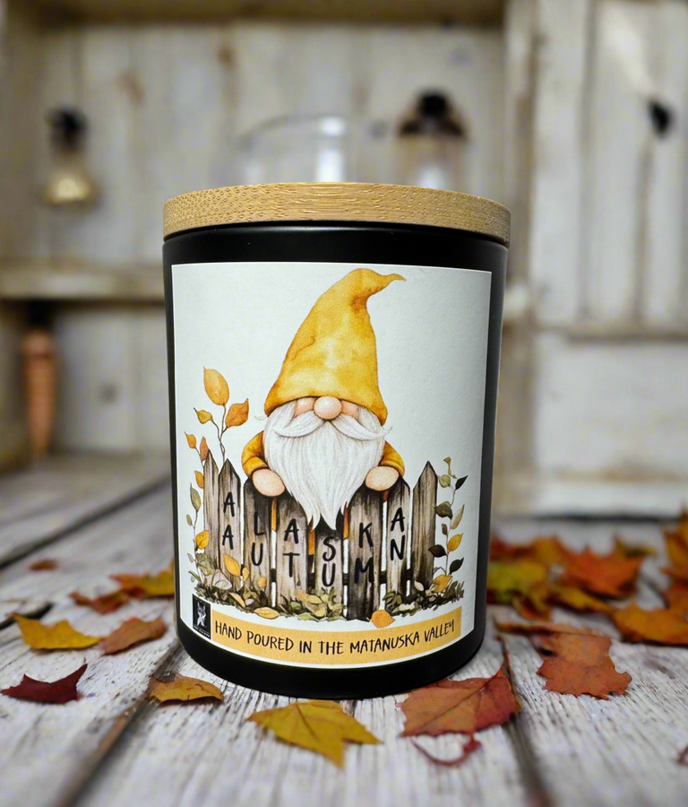 AUTUMN GNOMES COCONUT WAX CANDLES - NEW!!