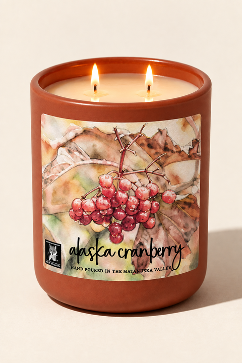 ALASKA CRANBERRY COCONUT WAX CANDLE - SPECIAL EDITION