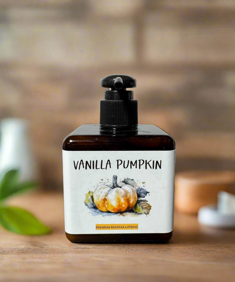 VANILLA PUMPKIN PREMIUM BEESWAX LOTION (back ordered)