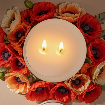 FIELD OF POPPIES COCONUT WAX CANDLE