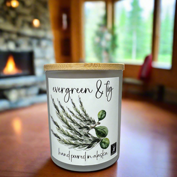 EVERGREEN & FIG COCONUT WAX CANDLE