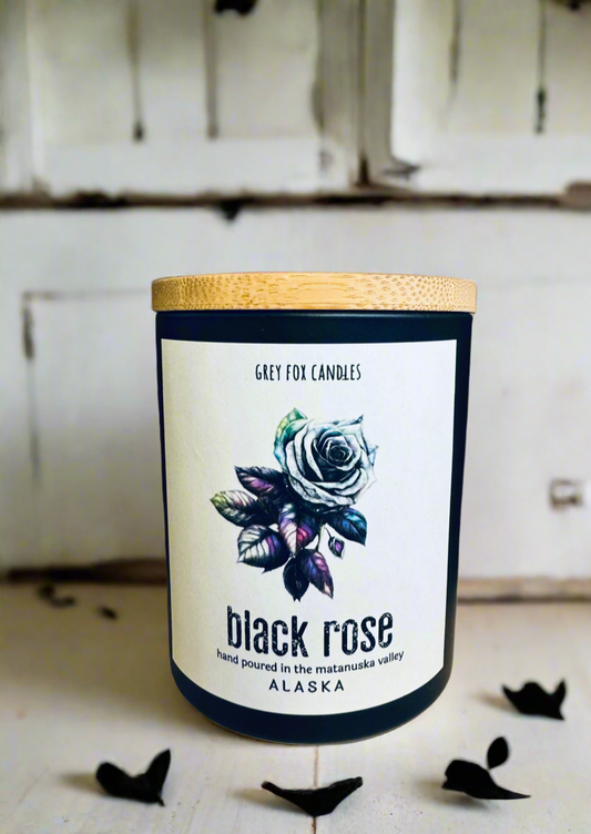 BLACK ROSE COCONUT WAX CANDLE + PREMIUM BEESWAX LOTION SET