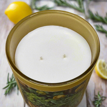 LEMON + GARDEN HERBS COCONUT WAX CANDLE