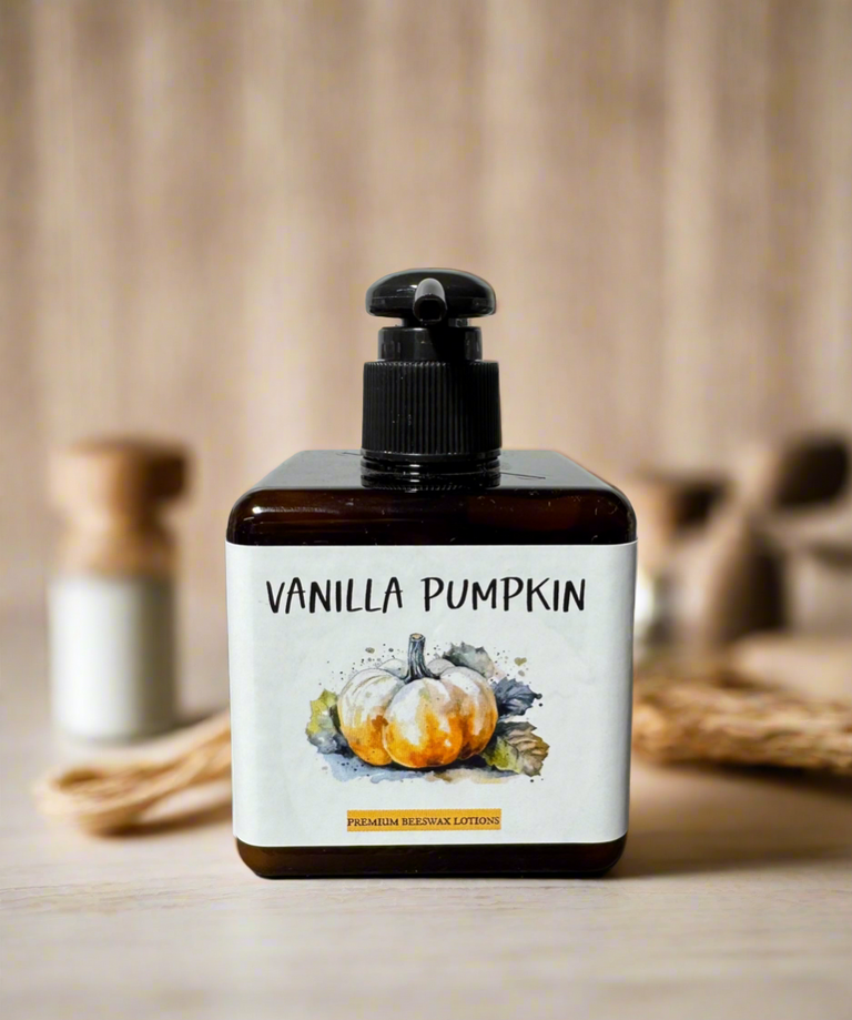 VANILLA PUMPKIN PREMIUM BEESWAX LOTION (back ordered)