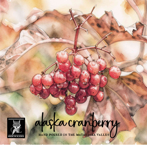 ALASKA CRANBERRY COCONUT WAX CANDLE - SPECIAL EDITION