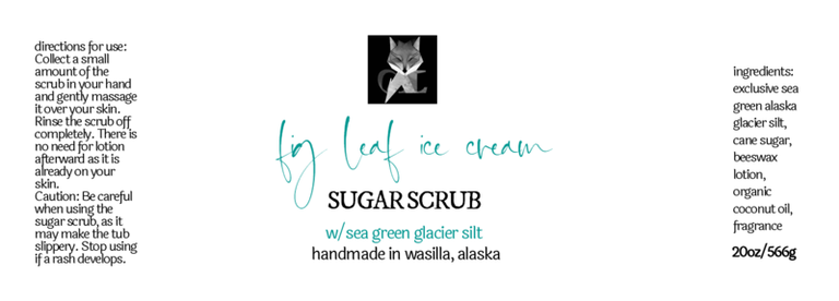 ALASKA SUGAR SCRUBS with our 𝒆𝒙𝒄𝒍𝒖𝒔𝒊𝒗𝒆 ALASKA GLACIER SILT