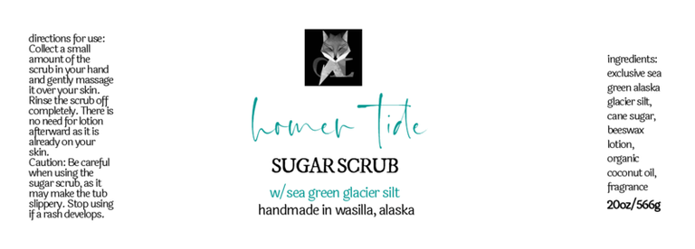 ALASKA SUGAR SCRUBS with our 𝒆𝒙𝒄𝒍𝒖𝒔𝒊𝒗𝒆 ALASKA GLACIER SILT