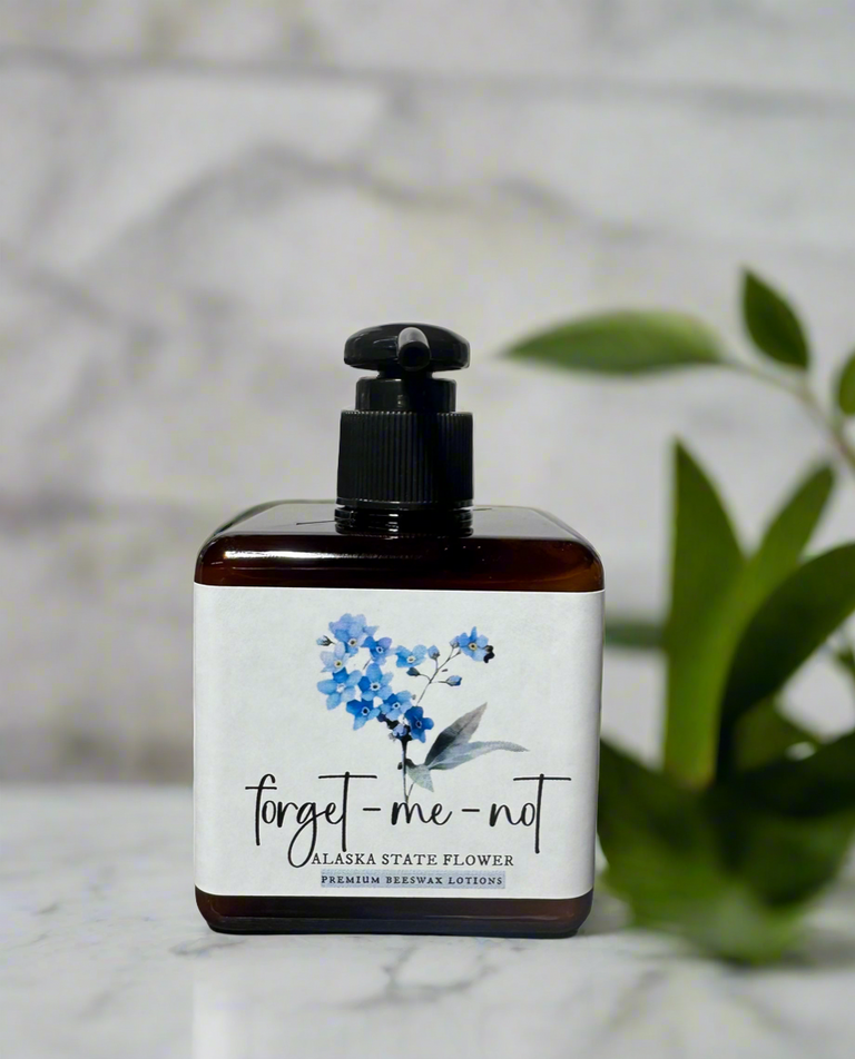 FORGET-ME-NOT [ALASKA STATE FLOWER] PREMIUM BEESWAX LOTION
