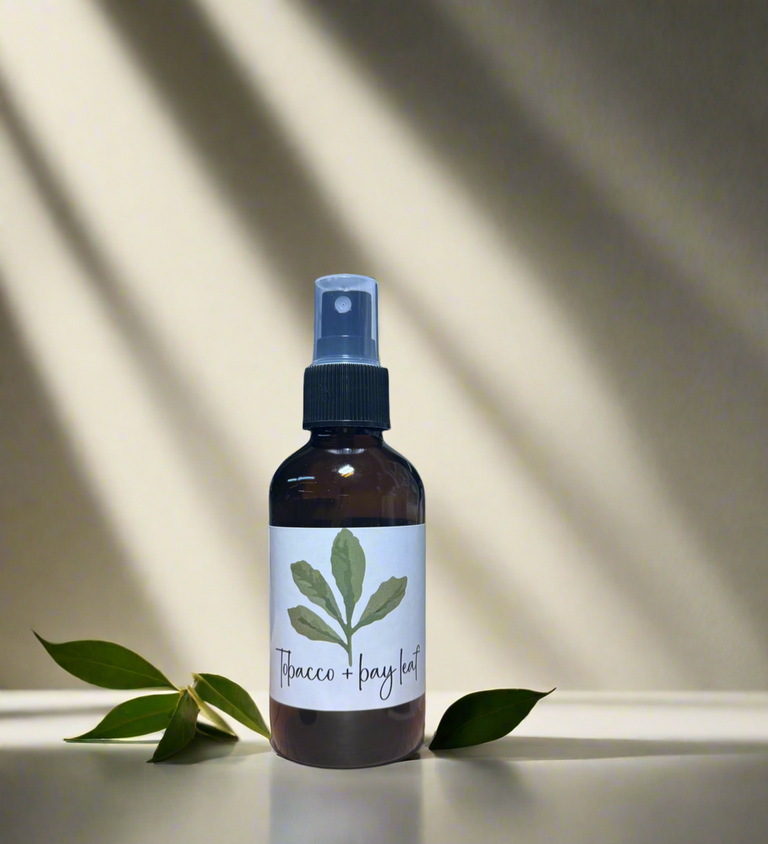 TOBACCO + BAY LEAF LINEN + ROOM SPRAY