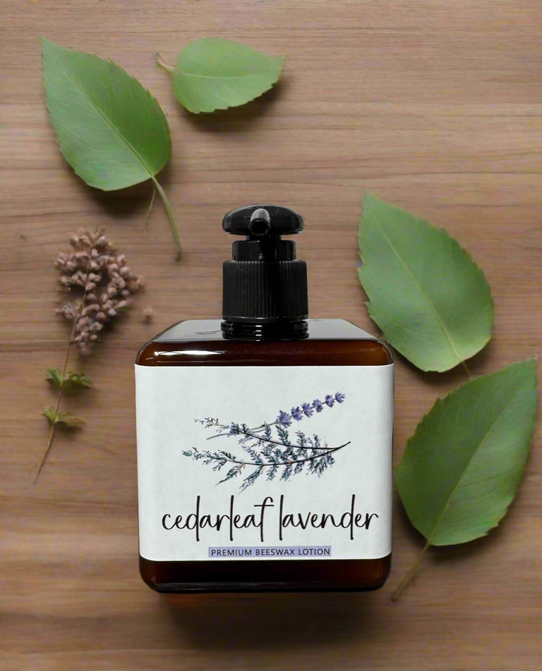 CEDAR LEAF LAVENDER PREMIUM BEESWAX LOTION