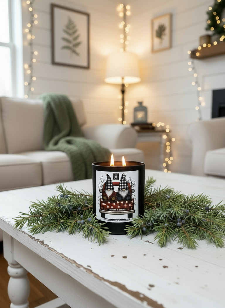 CHRISTMAS GNOME LIMITED EDITION COCONUT WAX CANDLE