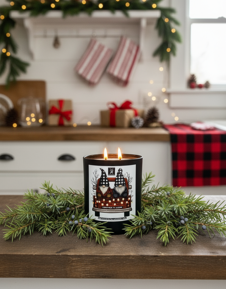 CHRISTMAS GNOME LIMITED EDITION COCONUT WAX CANDLE