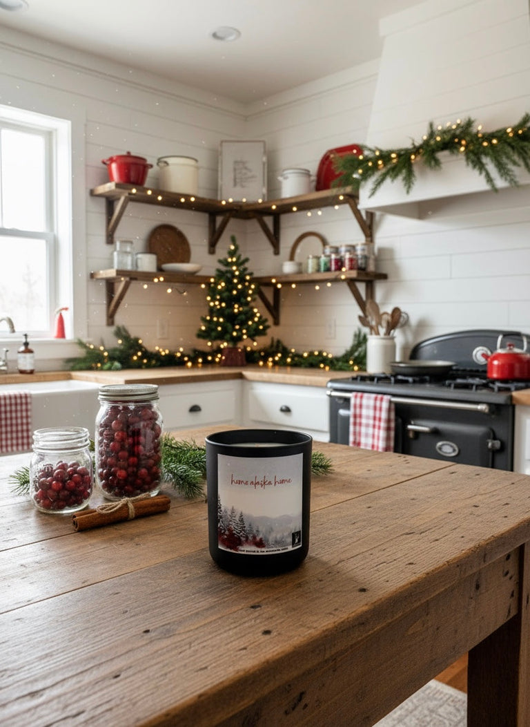 HOME ALASKA HOME HOLIDAY EDITION COCONUT WAX CANDLE