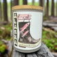 salmonberry water boot candle, grey fox candles