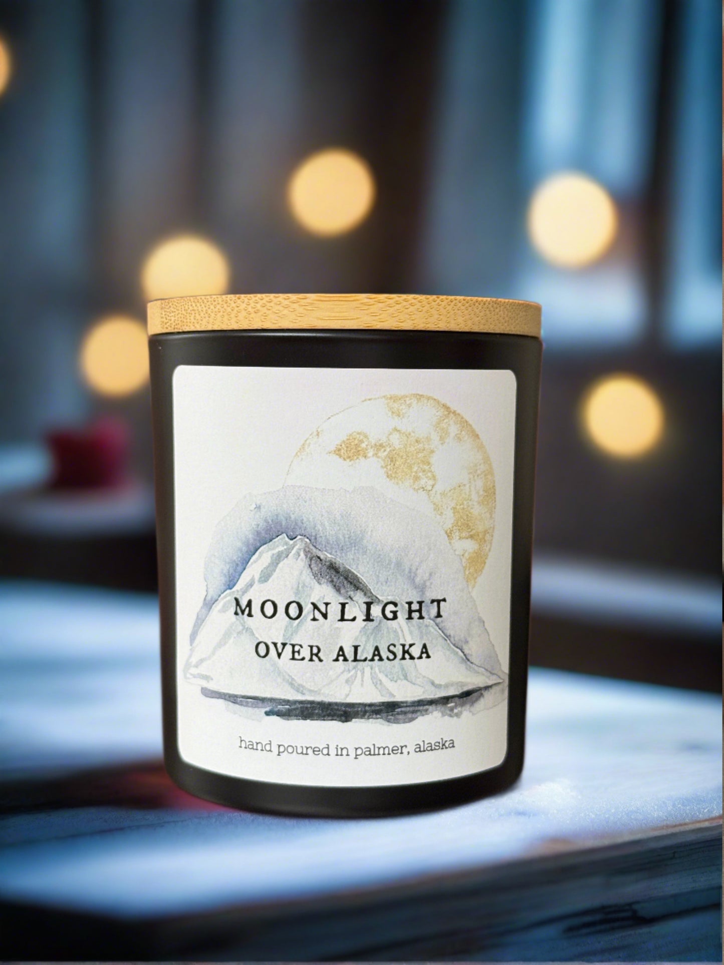 moonlight over alaska candle, grey fox candles