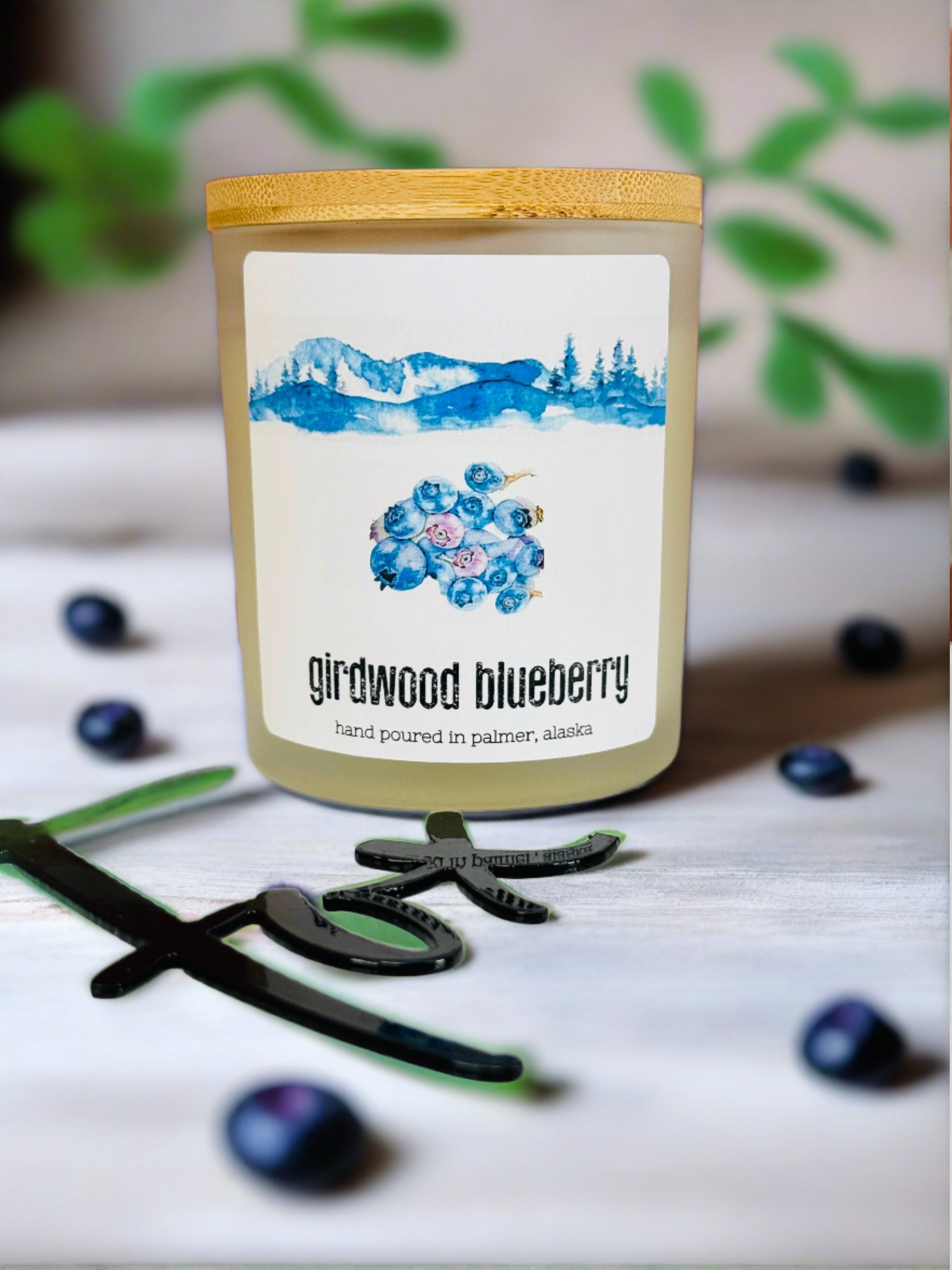 girdwood blueberry candle
