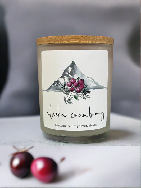 alaska cranberry, grey fox candles