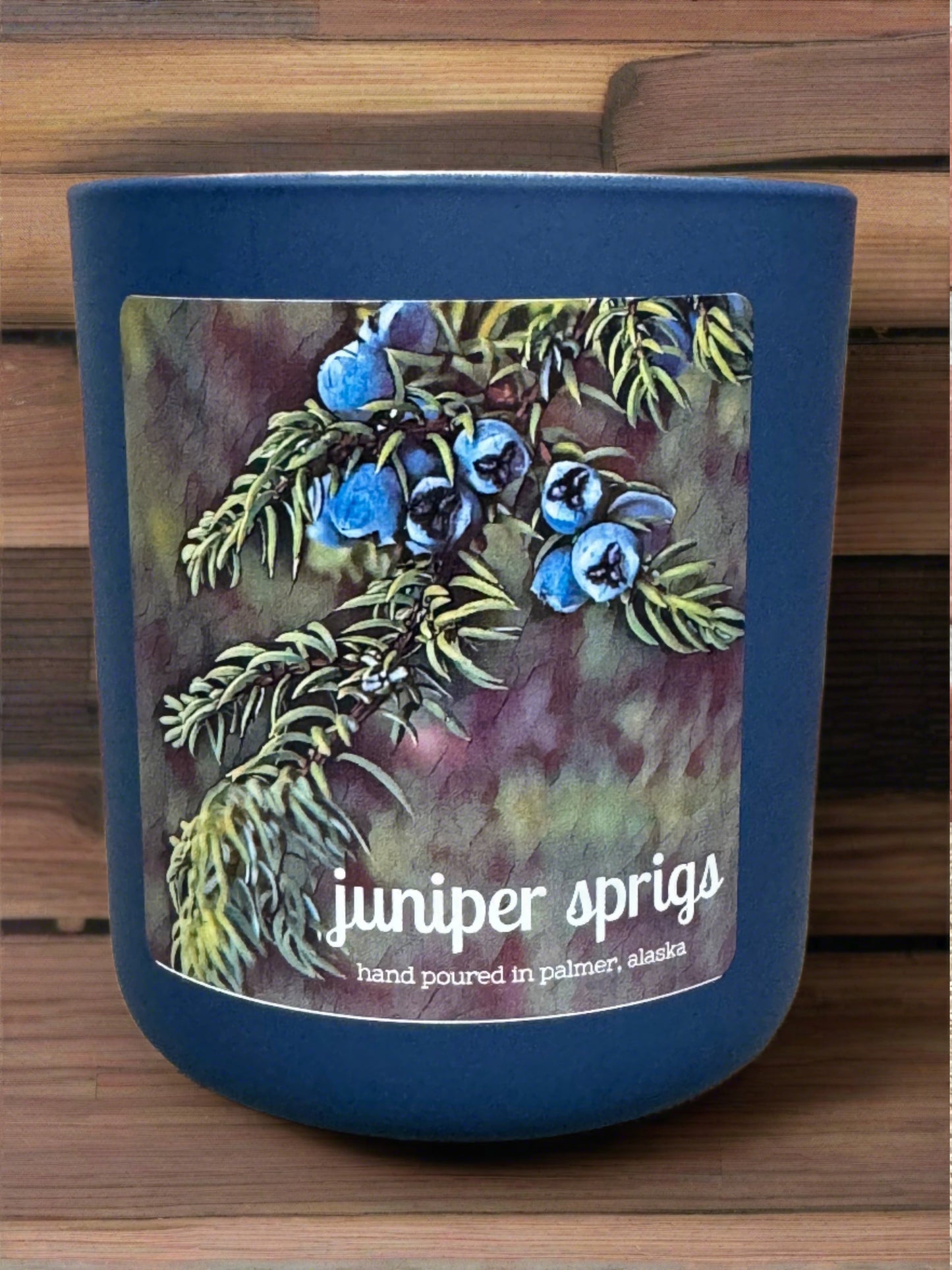 juniper sprigs candle, grey fox candles,