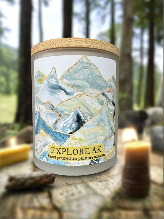 explore ak candle, grey fox candles