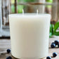 girdwood blueberry refill candle, aura jar, grey fox candles