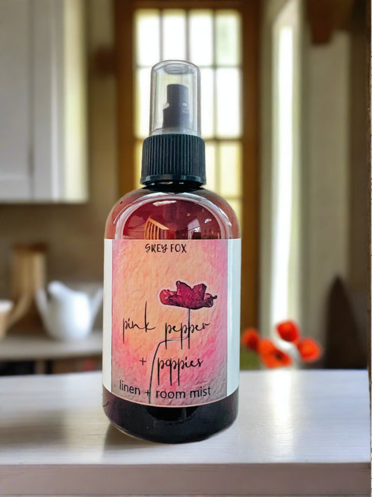 pink pepper + poppies linen spray