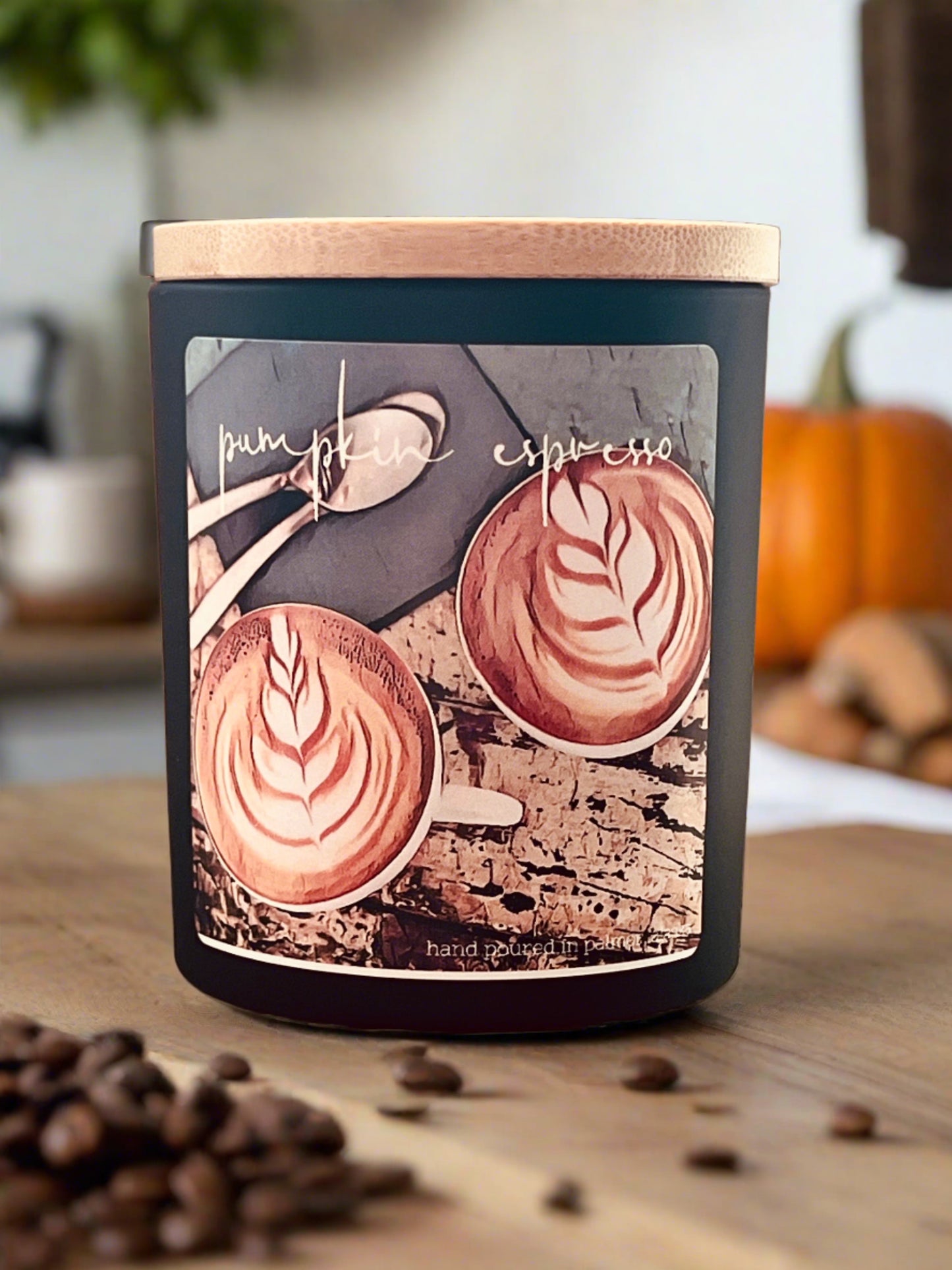 pumpkin espresso candle